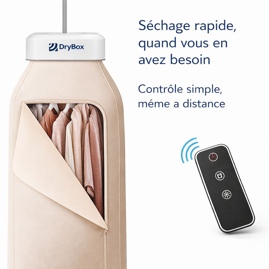 DryBox - Votre linge sec en 1h, partout