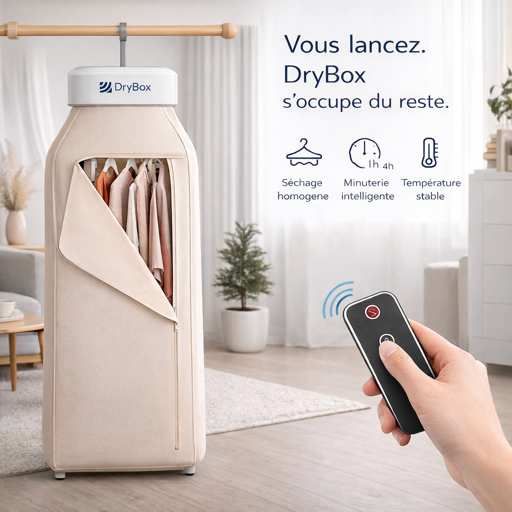 DryBox - Votre linge sec en 1h, partout
